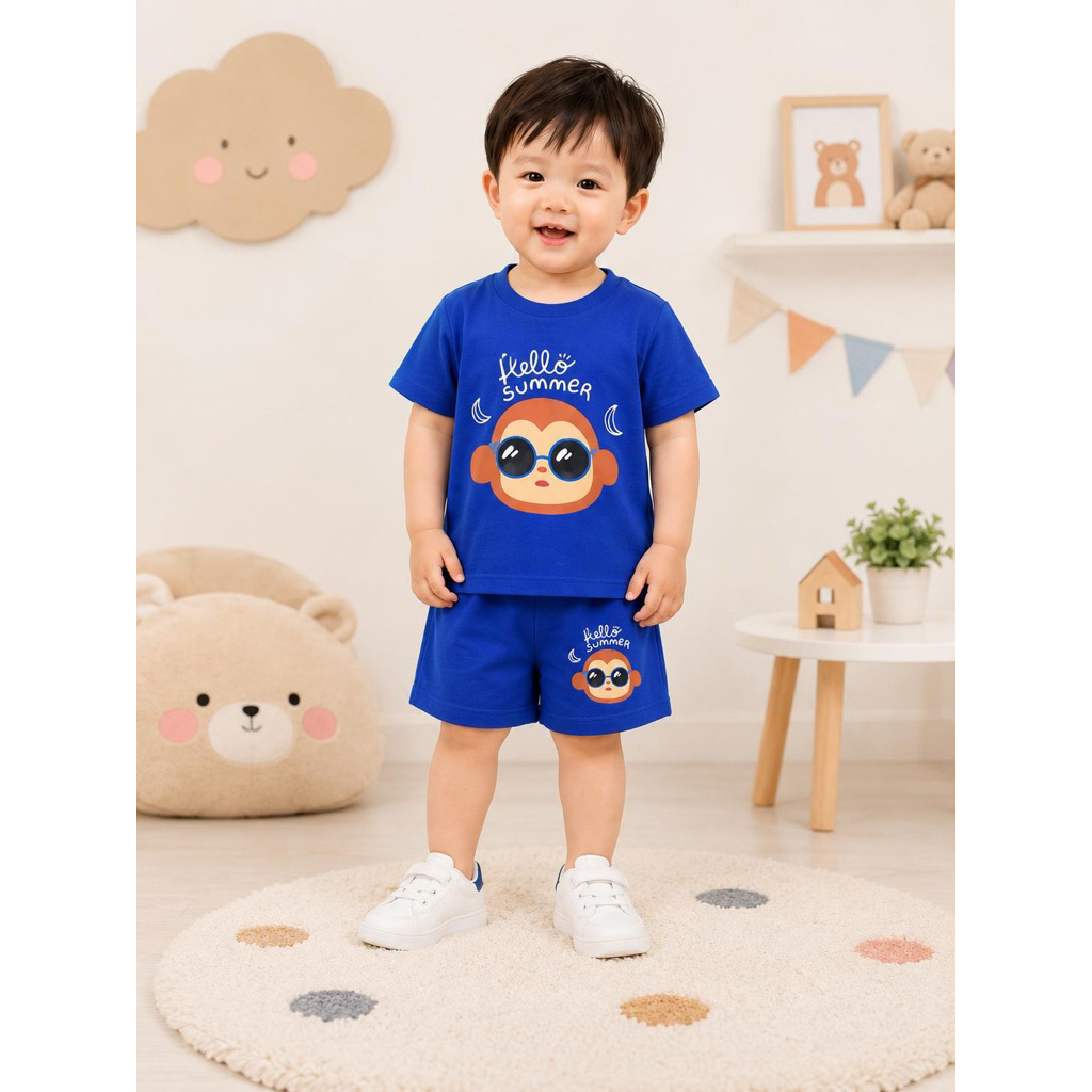 ชุดสูทเด็กผู้ชาย 0-4 Years Old Cute Character Motif Suit