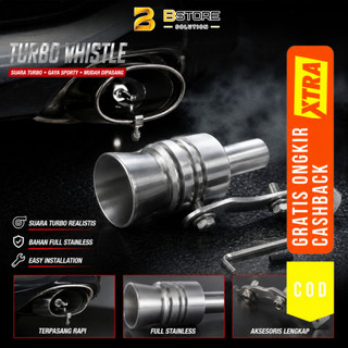 [BSTORE] Turbo Whistle Knalpot Racing Aluminium Alloy Otomotif - Suara Knalpot Racing Motor Mobil