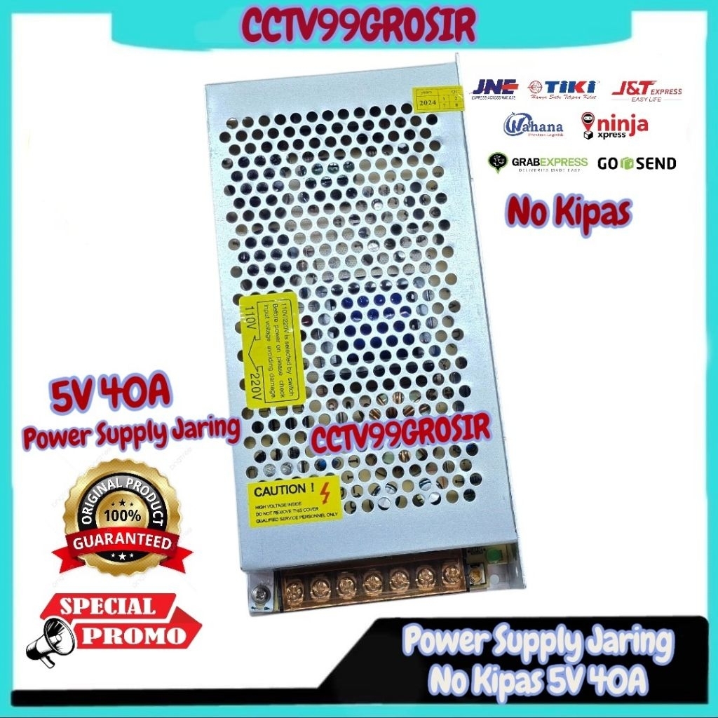 แหล่งจ่ายไฟ 5V 40A อะแดปเตอร์ 40A 5V บริสุทธิ์ที่ดีที่สุด