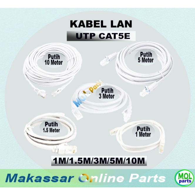 สาย LAN UTP สาย Cat5 Cat 5 1M 1 เมตร 1.5M 1.5 เมตร 3M 3 เมตร 5M 5 เมตร 10M 10 เมตร