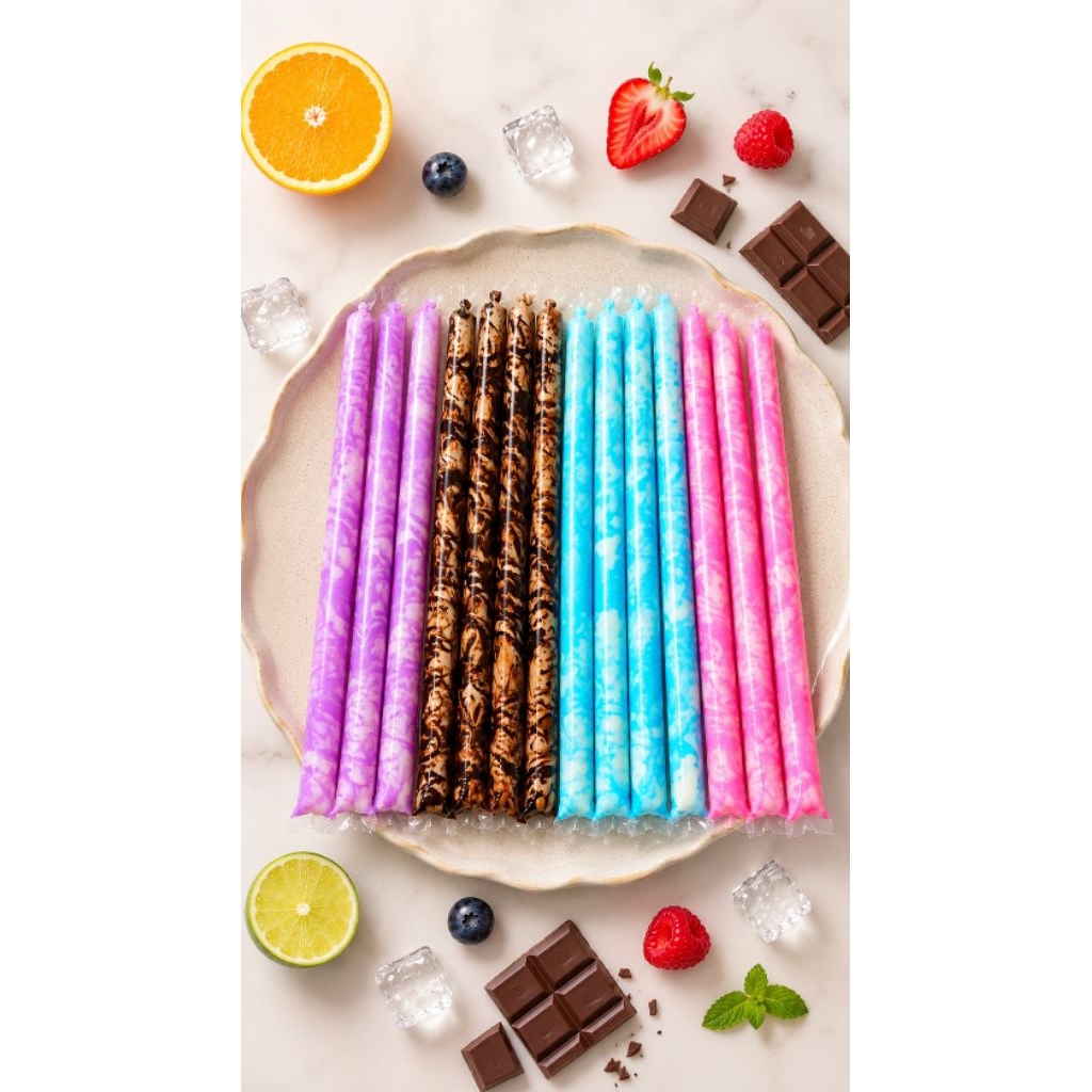 LILIN ดินสอน้ําแข็งพลาสติก 1 กก./ดินสอน้ําแข็ง Mambo marker/เทียนน้ําแข็ง 1.8x3/2x35/2x20/2.5x25/2.7