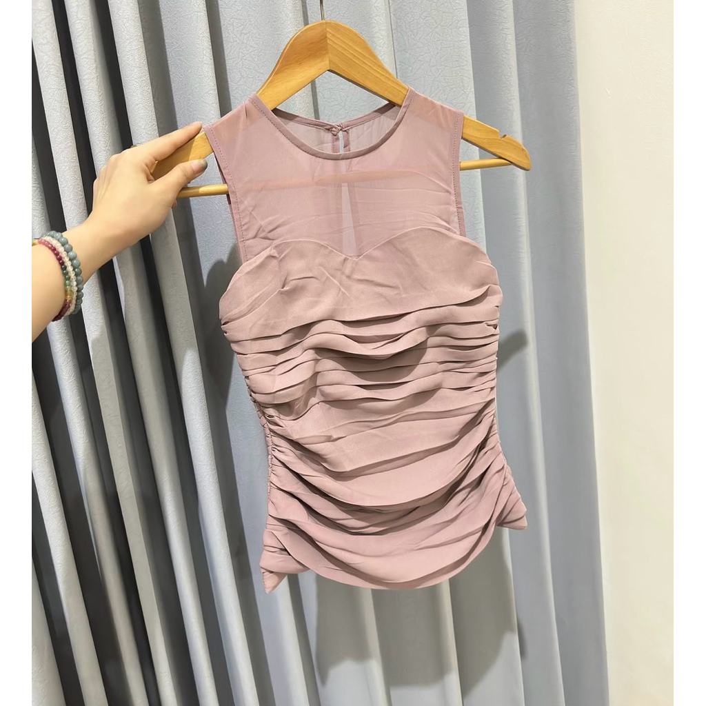 BN888 NEW TAG LYLAS BY LOVE BONITO MAUVE TOP