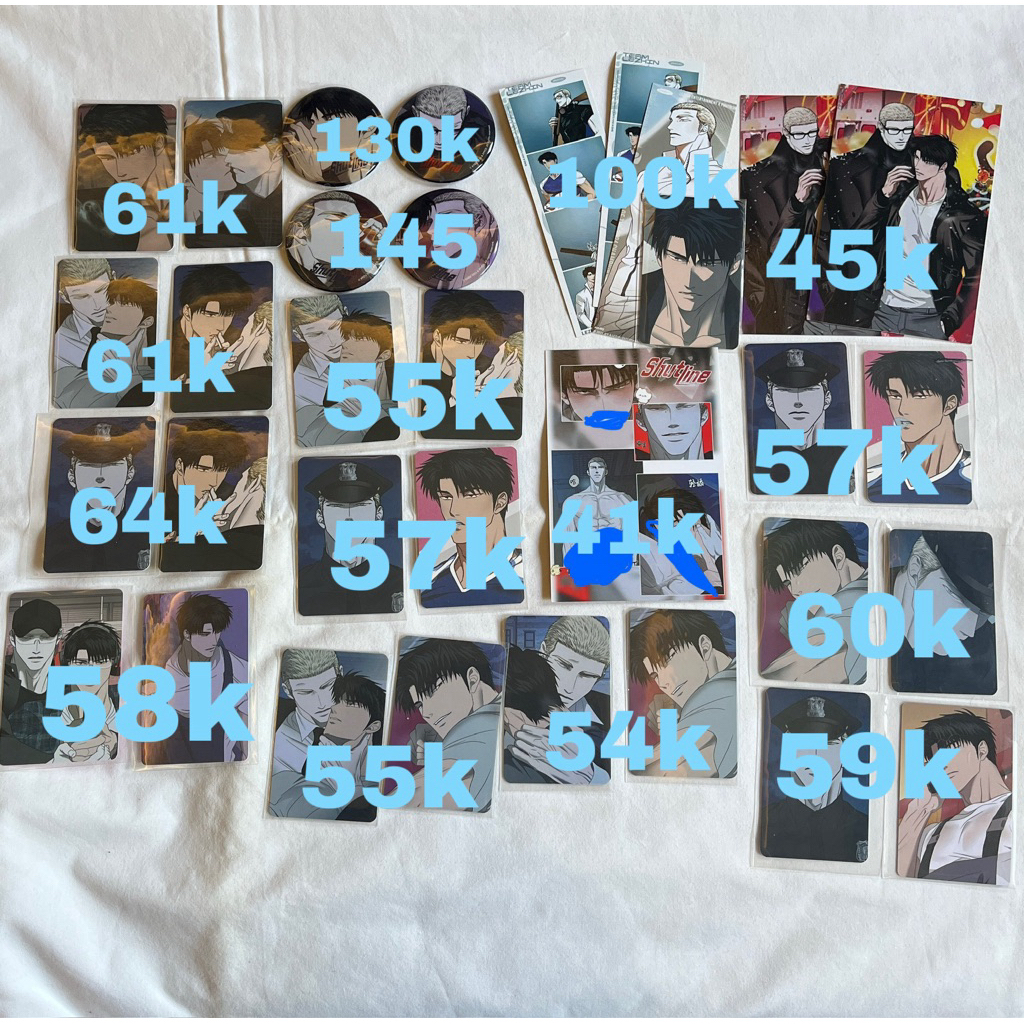 Shutline Official Photocard Pc Shutline Manwha merch Bl manwha merch