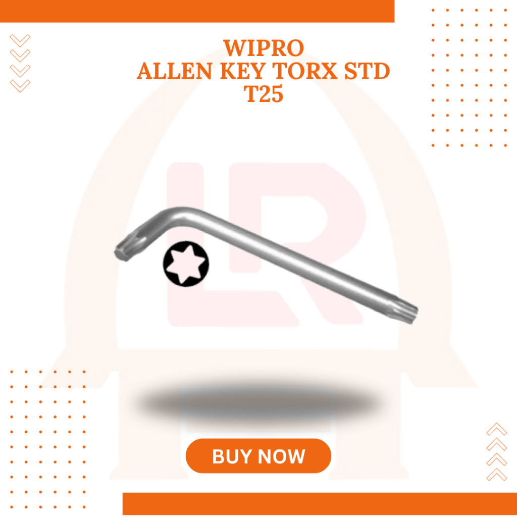 WIPRO ALLEN KEY TORX STD T25 STAR L KEY T25