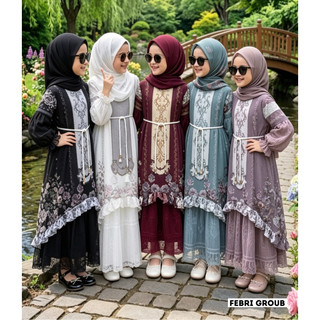 GAMIS RAYA SULTAN MIX BRUKAT PREMIUM ANAK PEREMPUAN USIA 3-11 TAHUN BAJU GAMIS BUNGA VIRAL FREE HIJAB PAKAIAN MUSLIMAH LEBARAN MOTIF SULTAN KEKINIAN
