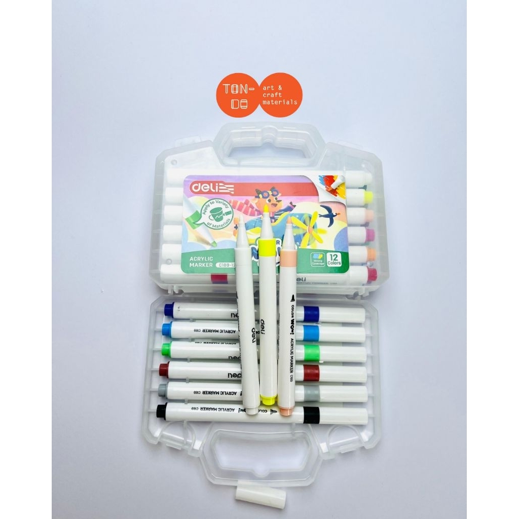 DELI ACRYLIC MARKER / ACRYLIC MARKER 12 สี C189-12