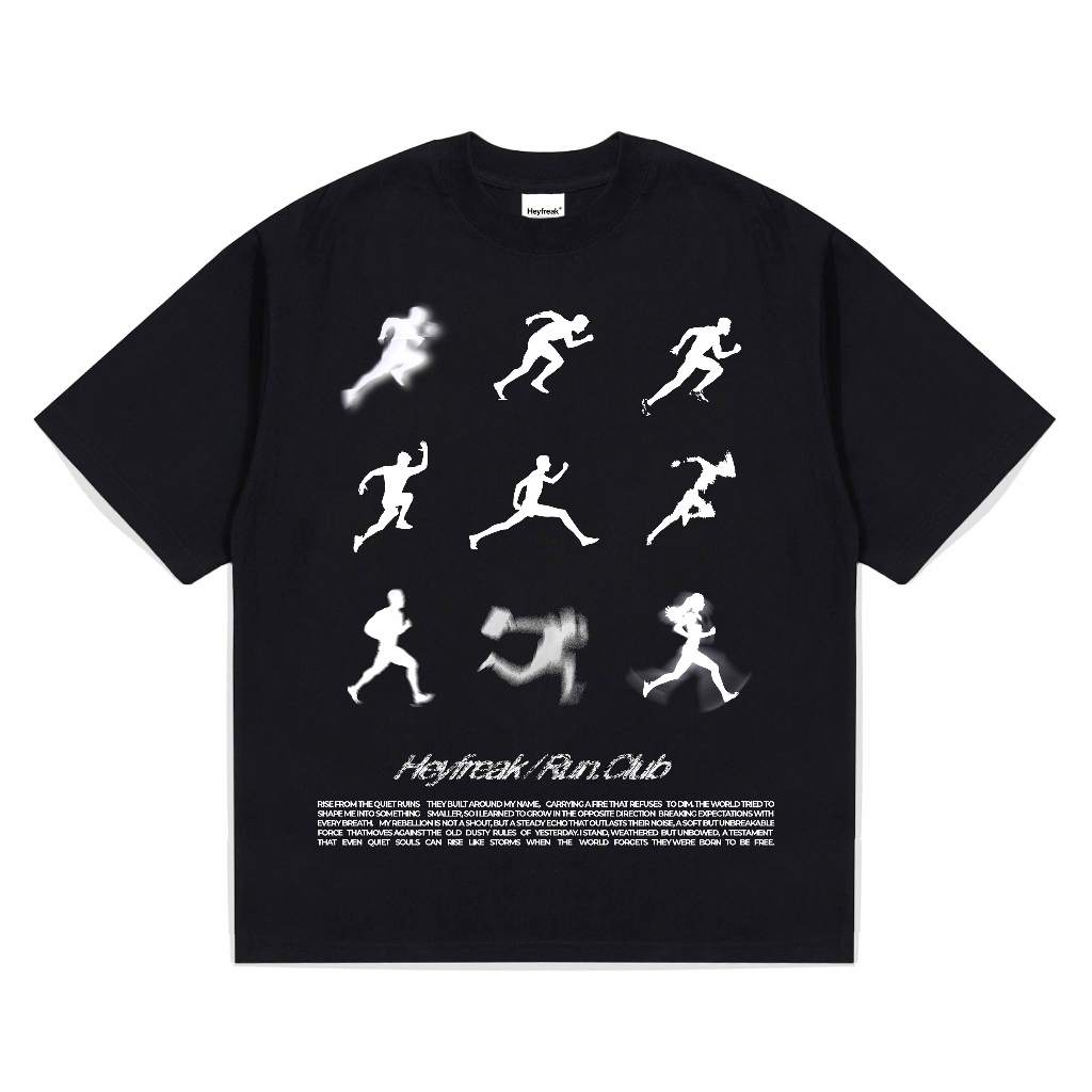 เสื้อยืด Heyfreak Oversize Run Club