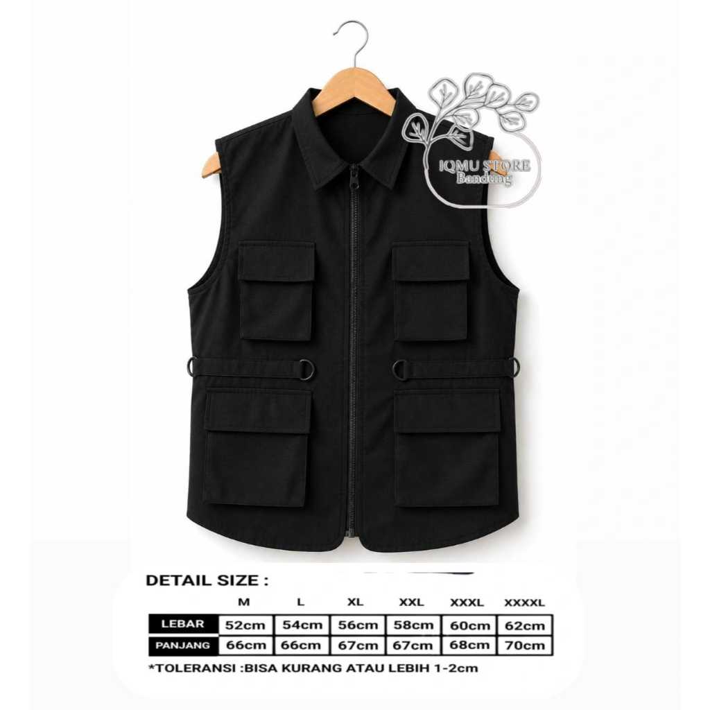 COLLAR VEST/TACTICAL VEST 4 กระเป๋า RIBSTOP