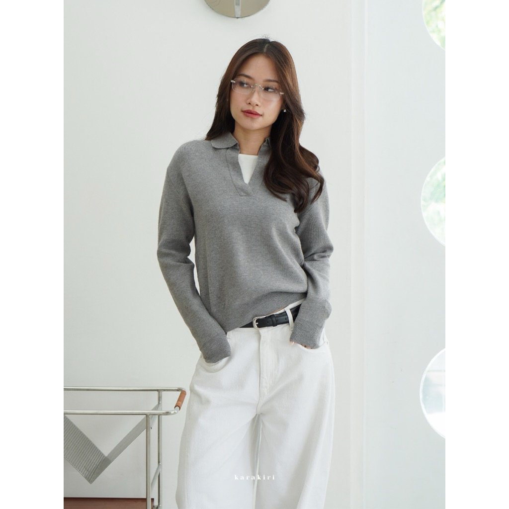 Karakiri - เสื้อสเวตเตอร์ผ้าถัก Devon Polo