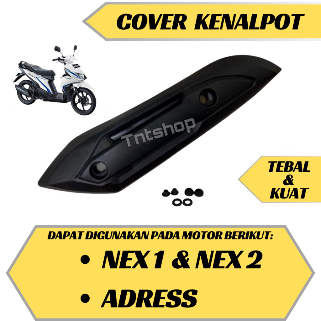 ฝาครอบโล่ท่อไอเสีย Suzuki NEX - ดีไซน์หรูหรา ทนทาน ติดตั้งง่าย