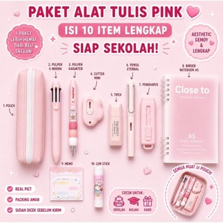 Alat Tulis Aesthetic 1 Set | Stationery Lucu Lengkap
