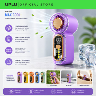 UPLU X-699 High Speed Mini Pocket Fan 100 Gear 22000 Rpm Kipas Angin Turbo Portable LED Display Rechargeable USB