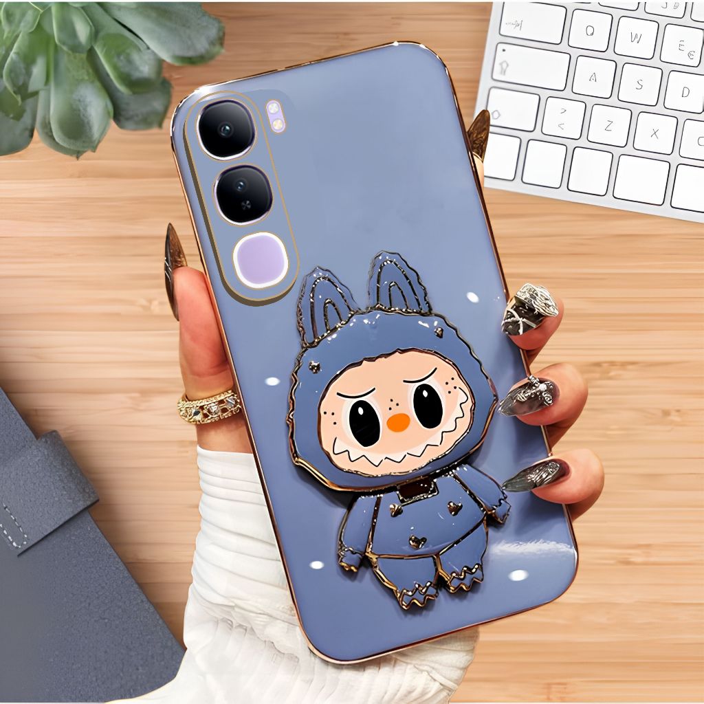 Soft Case Vivo V60 Lite V50 Lite V40 Lite Case Plating Luxury Premium Mirror Labubu