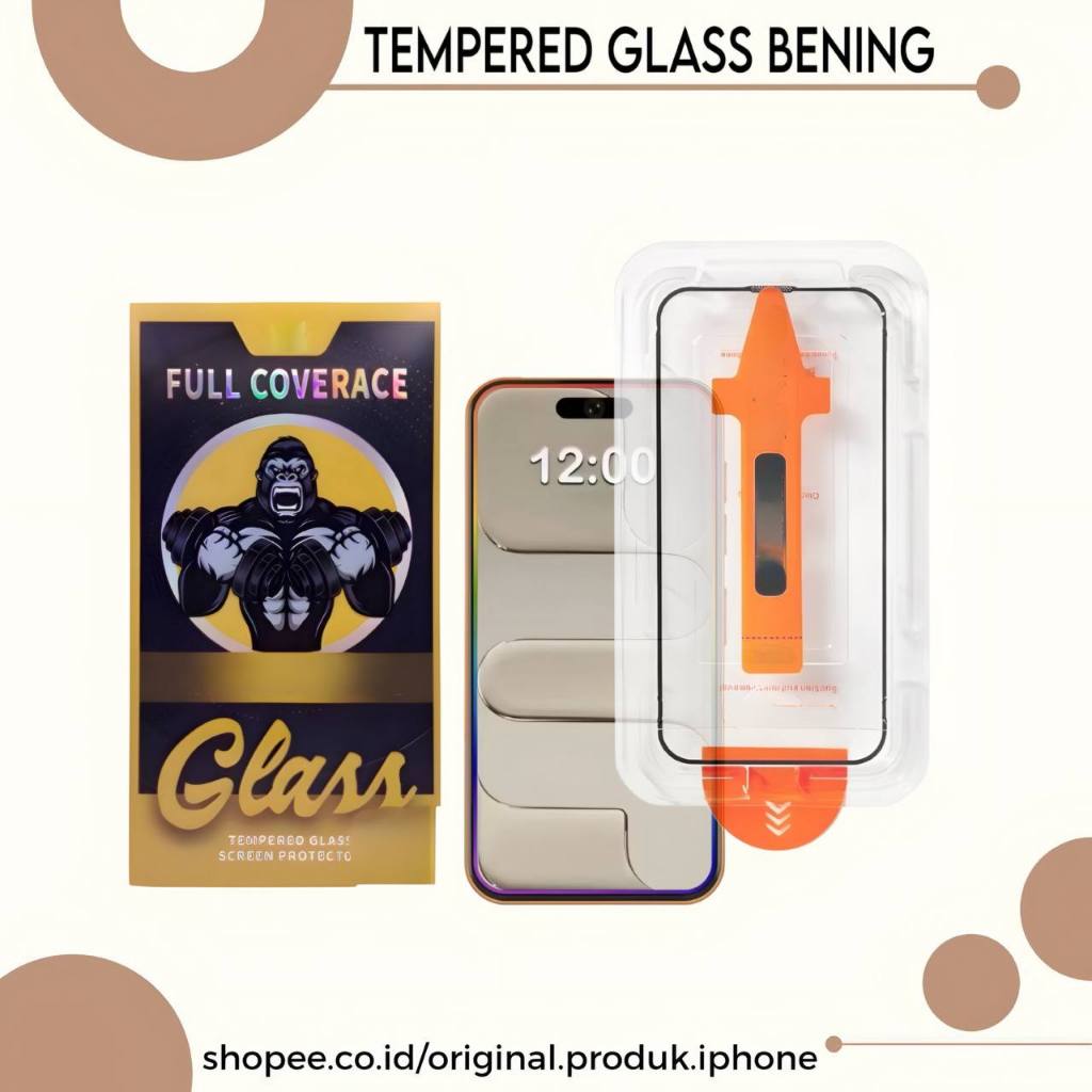 ฟิล์มกระจกนิรภัยใส FULLSET K1N9K0N9 GLASS 16 PRO/16 PRO MAX/17 PRO/17 PRO MAX/17 AIR ใหม่