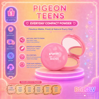 Pigeon Teens Everyday Compact Powder FULL REFILL |Bedak Padat Remaja|Natural Finish Look |Hypoallergenic