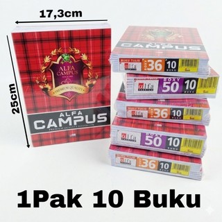Alfa buku tulis campus || buku tulis alfa boxi 36lembar || 50lembar