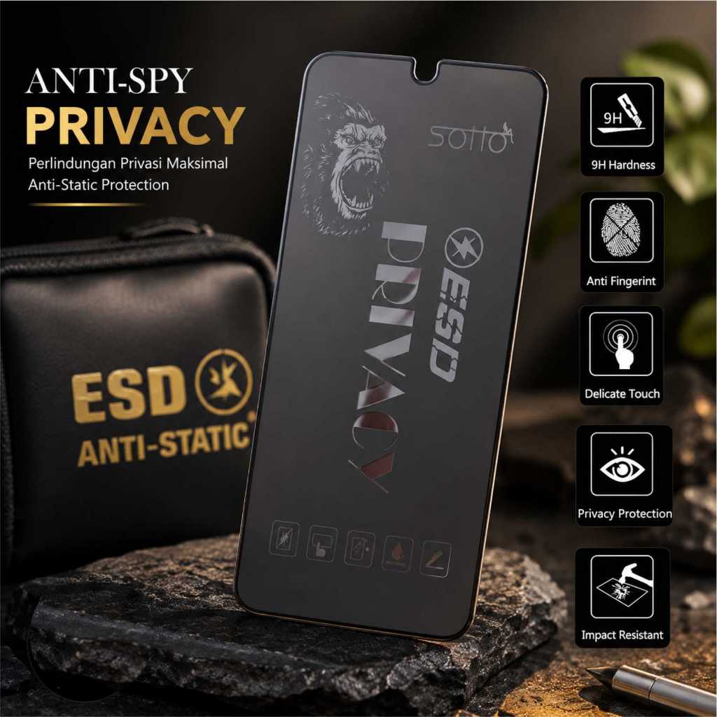 LAYAR (Min 10) กระจกนิรภัยStatic Spyแก้วOppo A1K A11X A5S A12 A7 A11K A31 A5 A9 A52 A92 A3 A3X A5X A