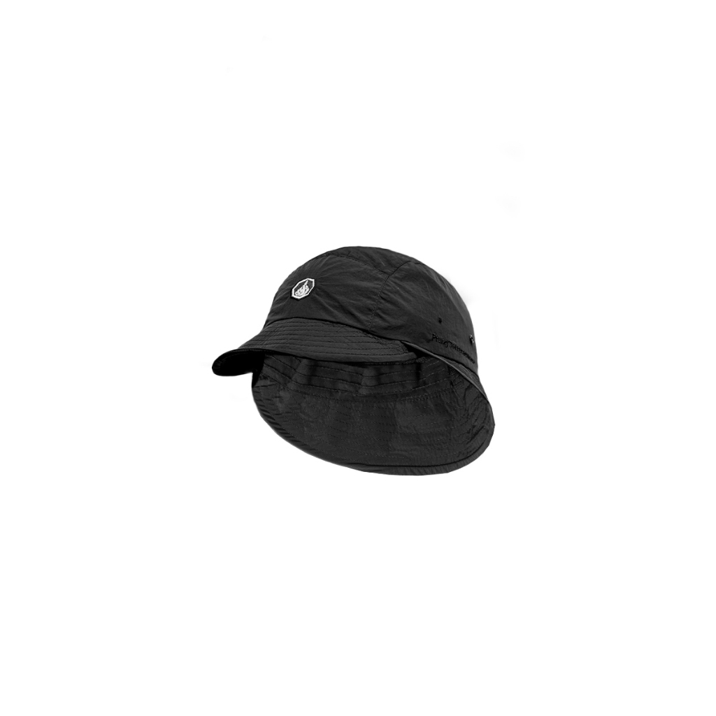 Prung Kojiro Black Buckethat หมวกตกปลาหมวกป่าหมวกสีดํา