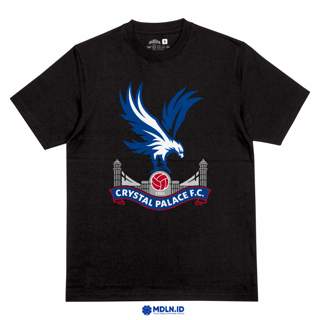 Crystal Palace FC Fans เสื้อยืดลําลองทําจากผ้าฝ้ายหวี 30s พรีเมี่ยม