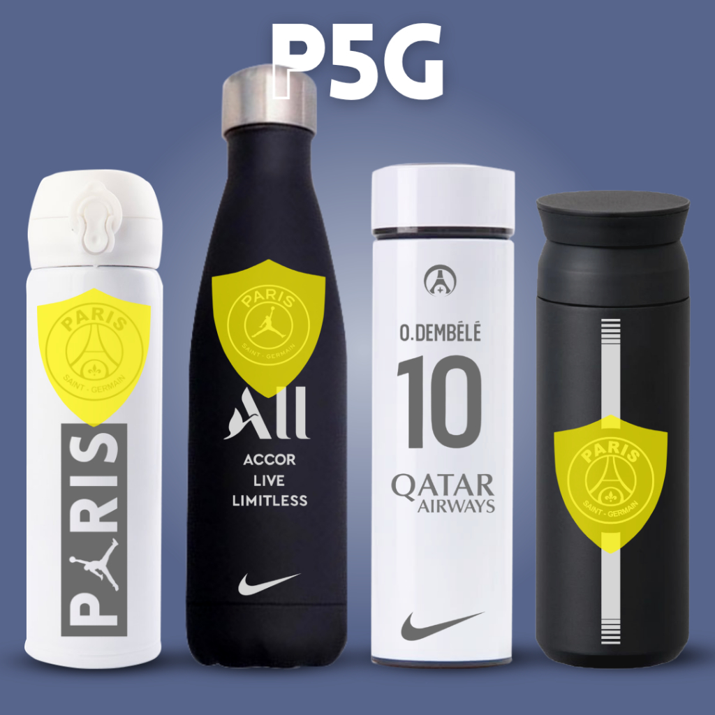 TERMOS P5G - TUMBLER THERMOS CUSTOM DESIGN PARIS โลโก้ S4INT G3RMAIN