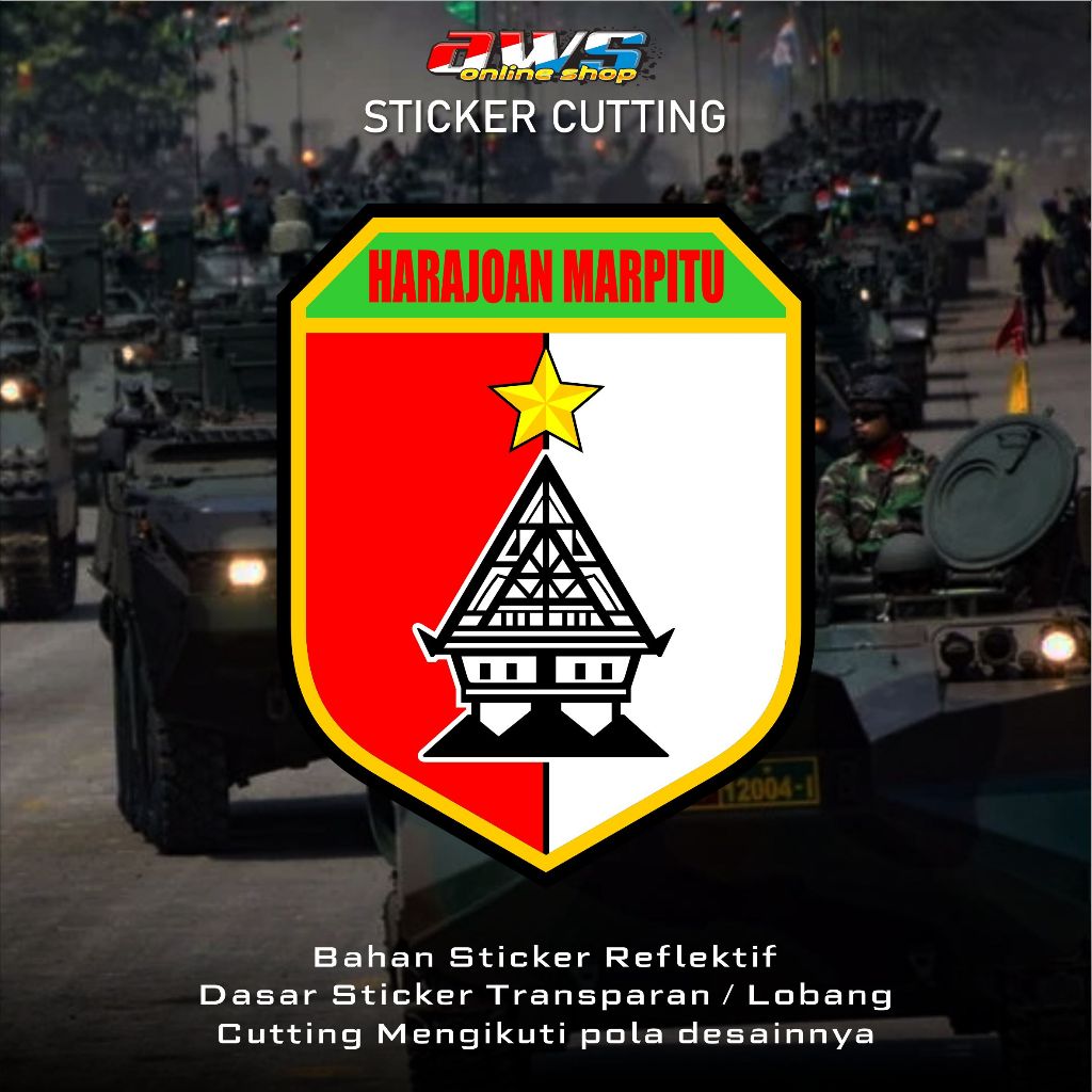 BRIGIF TP-36 / HM สติ๊กเกอร์ตัดโลโก้ Harajaon Marpitu