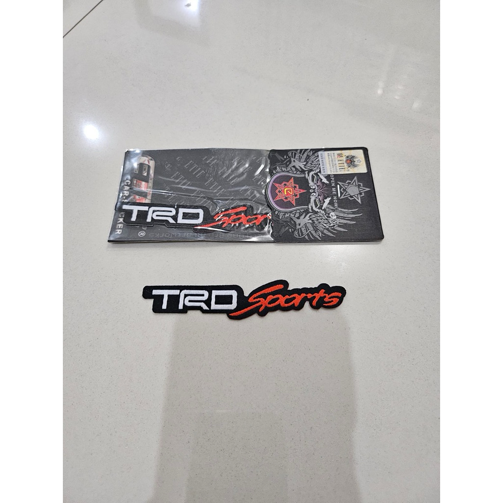 TRD Sports เย็บปักถักร้อย Emblem นําเข้าแพทช์เย็บปักถักร้อย