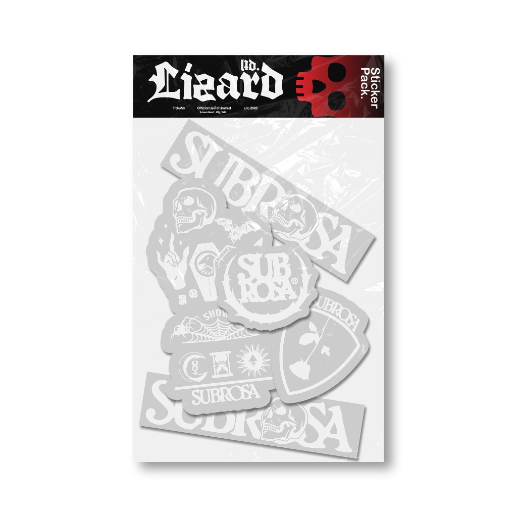 (SUB002) SUBROCA Transparent Sticker Pack/ สติ๊กเกอร์สําหรับเฟรมจักรยาน BMX 5 ชิ้น