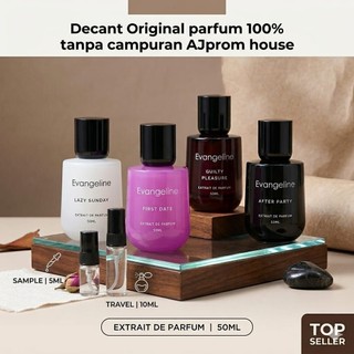 [ Decant/Tester 1ML&5ML ] Decant Original Evangeline Travel Series Extrait De Parfum | Wangi Tahan Lama - Wangi Mewah - After Party / First Date / Guilty Pleasure / Lazy Sunday