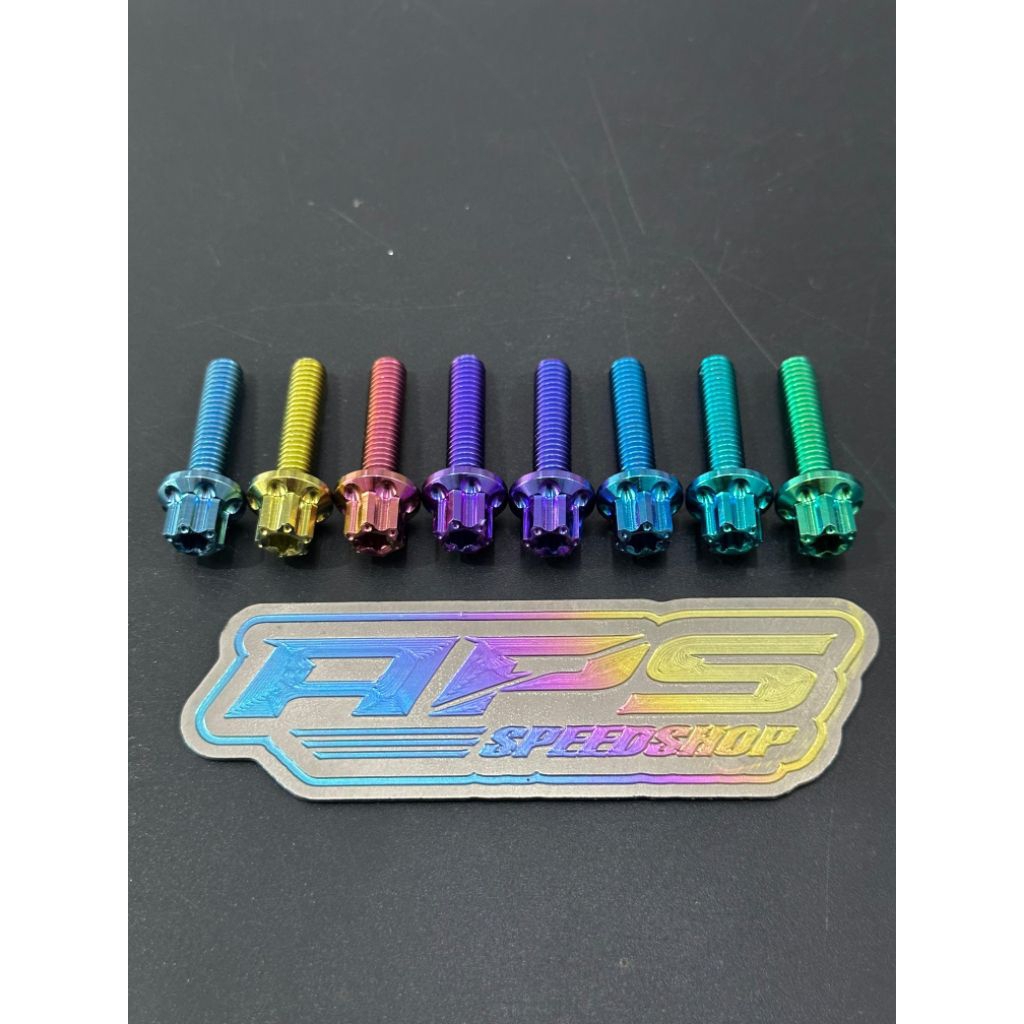 Titanium Bolt M6x30 Thread 10 CNC 2 Key Titanium Original