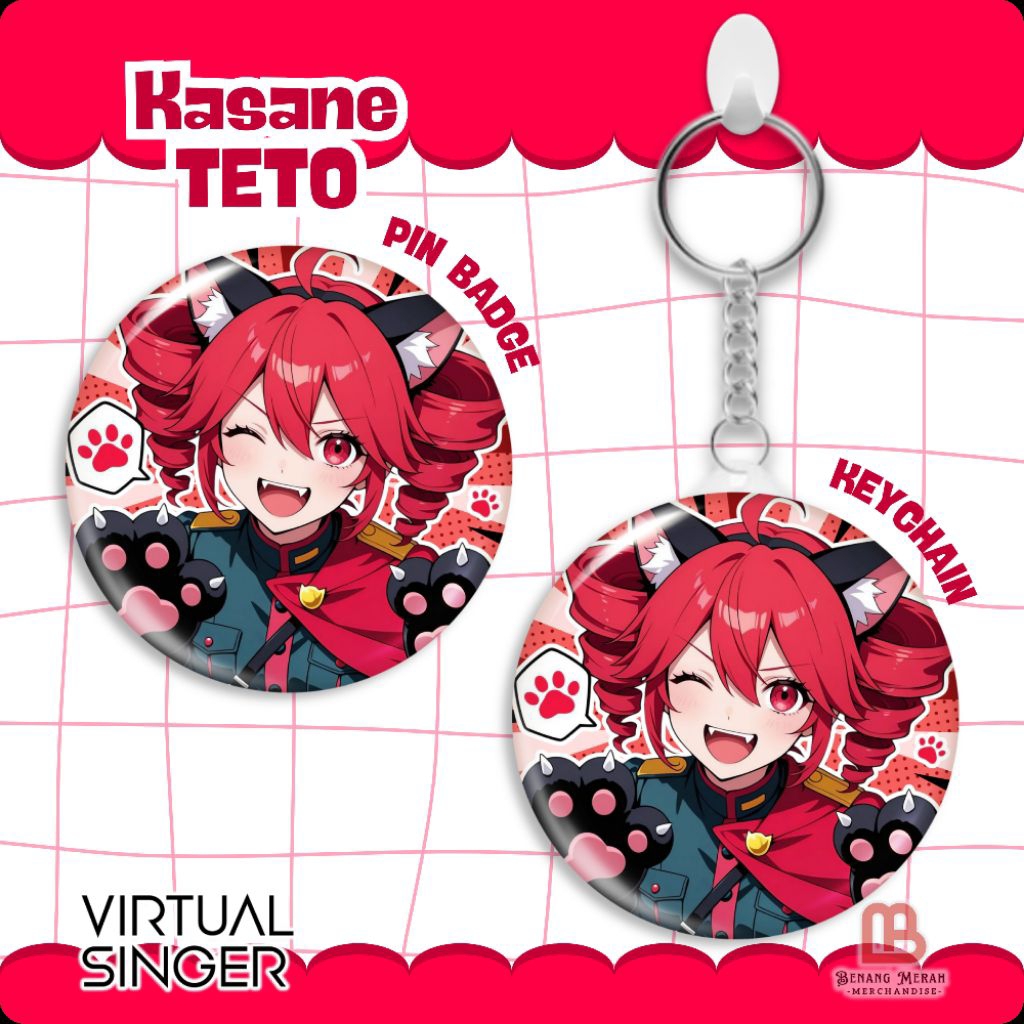 VIRTUAL SINGER Safety Pin & Hook 4.4ซม. Vocaloid