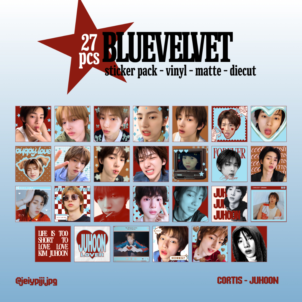 [JEIYPIJI.JPG] 27 ชิ้น MAIL STICKER C0RTIS KEONHO, SEONGHEYEON, JUHOON, JAMES, MARTIN STICKER DECO