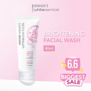 Shinzui WHITEssentials Double Brightening Facial Wash Snow Mushroom 80ml