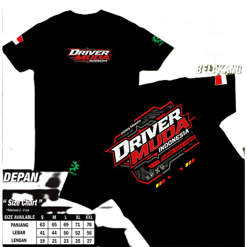 YOUNG INDONESIAN DRIVER T-SHIRTS/ YOUNG INDONESIAN DRIVER Distro เสื้อยืด เสื้อยืดผู้ชายและผู้หญิง