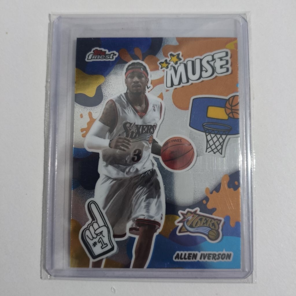 การ์ดบาสเก็ตบอล Topps Finest Muse Allen Iverson 76ers