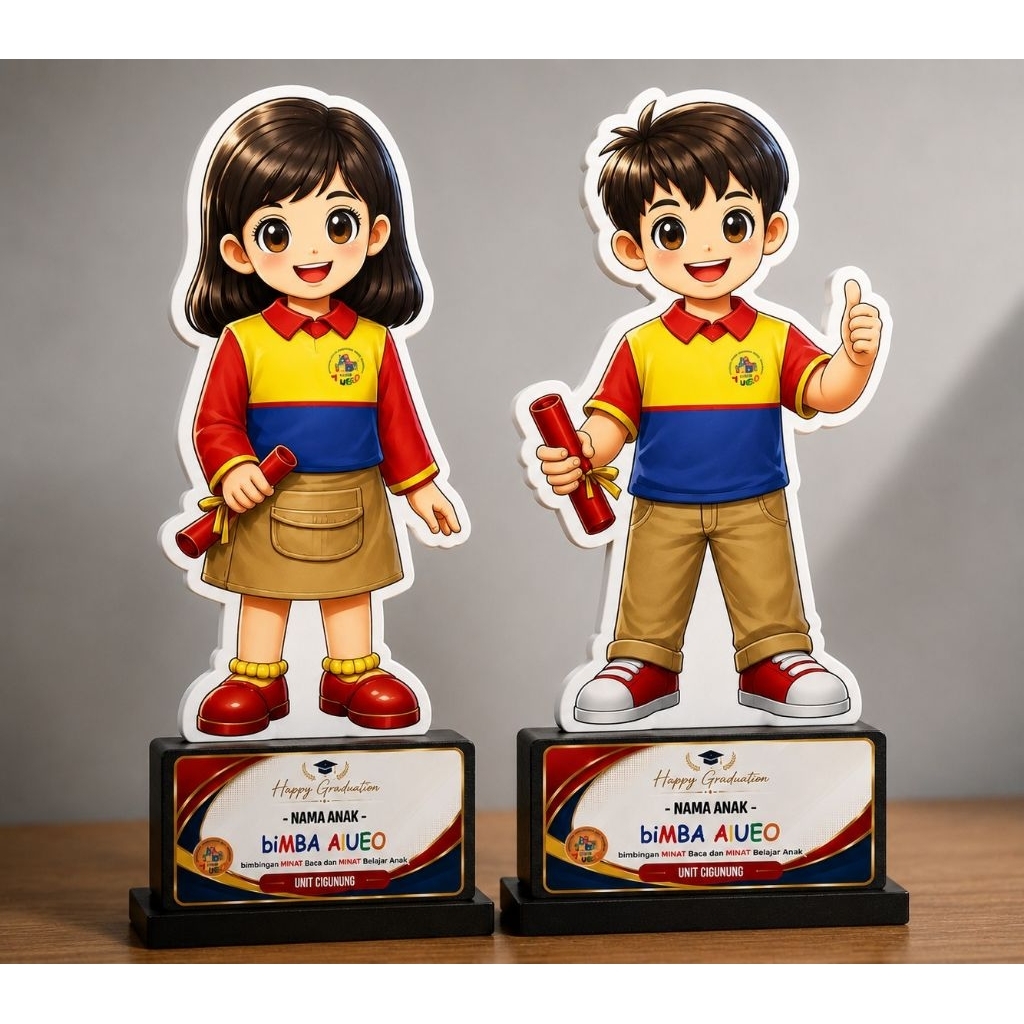 แผ่นพับรับปริญญา Bimba AIUEO