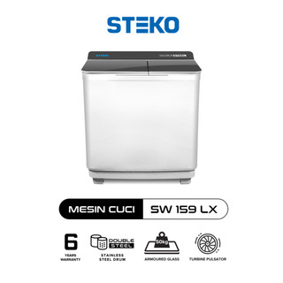 STEKO – Mesin Cuci SW 159 LX Double Stainless Steel (15 KG)