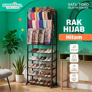 Supermall Rak Hijab Sepatu Susun 10 Susun Multifungsi Serbaguna