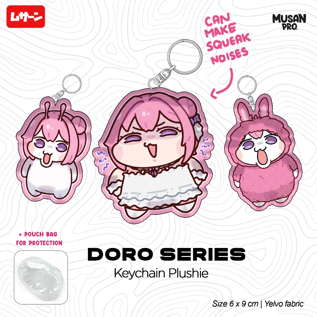 พวงกุญแจ Plushie Squik NIKKE Doro - Doro Collection - Musan - Fan Mech