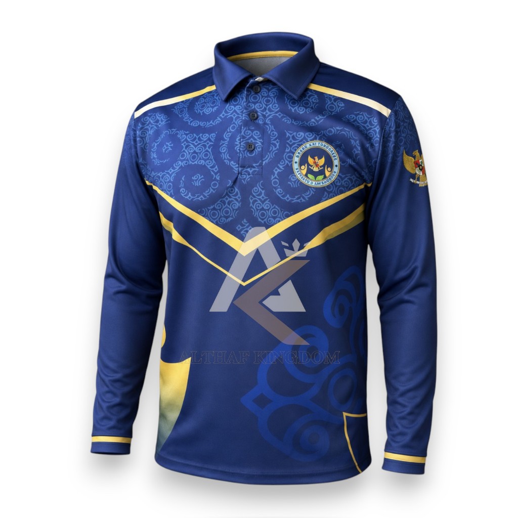 MBG SPPG BGN เสื้อโปโลแขนยาว National Nutrition Body | เสื้อโปโลผู้ชายและผู้หญิง | เสื้อคอปก