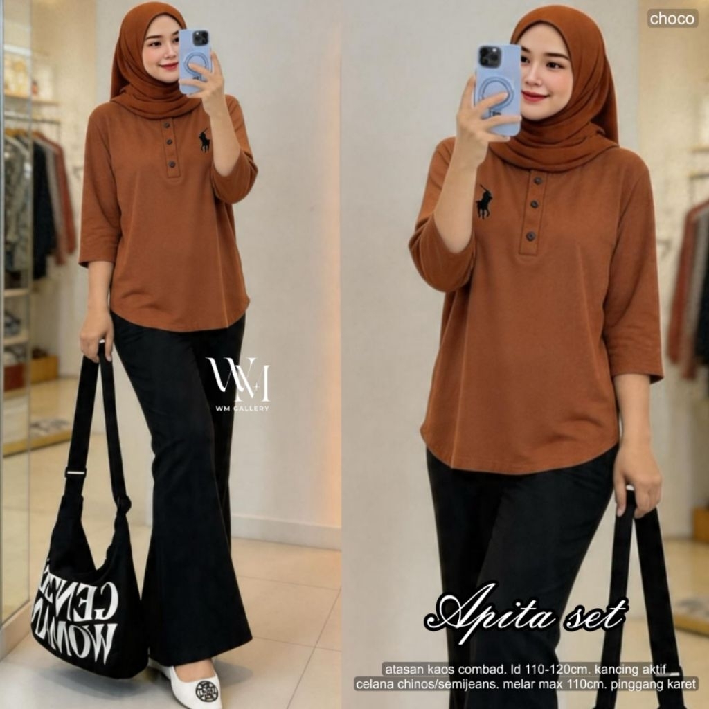 Apita Last Pants Set By W&M - วัสดุเสื้อยืด Combed