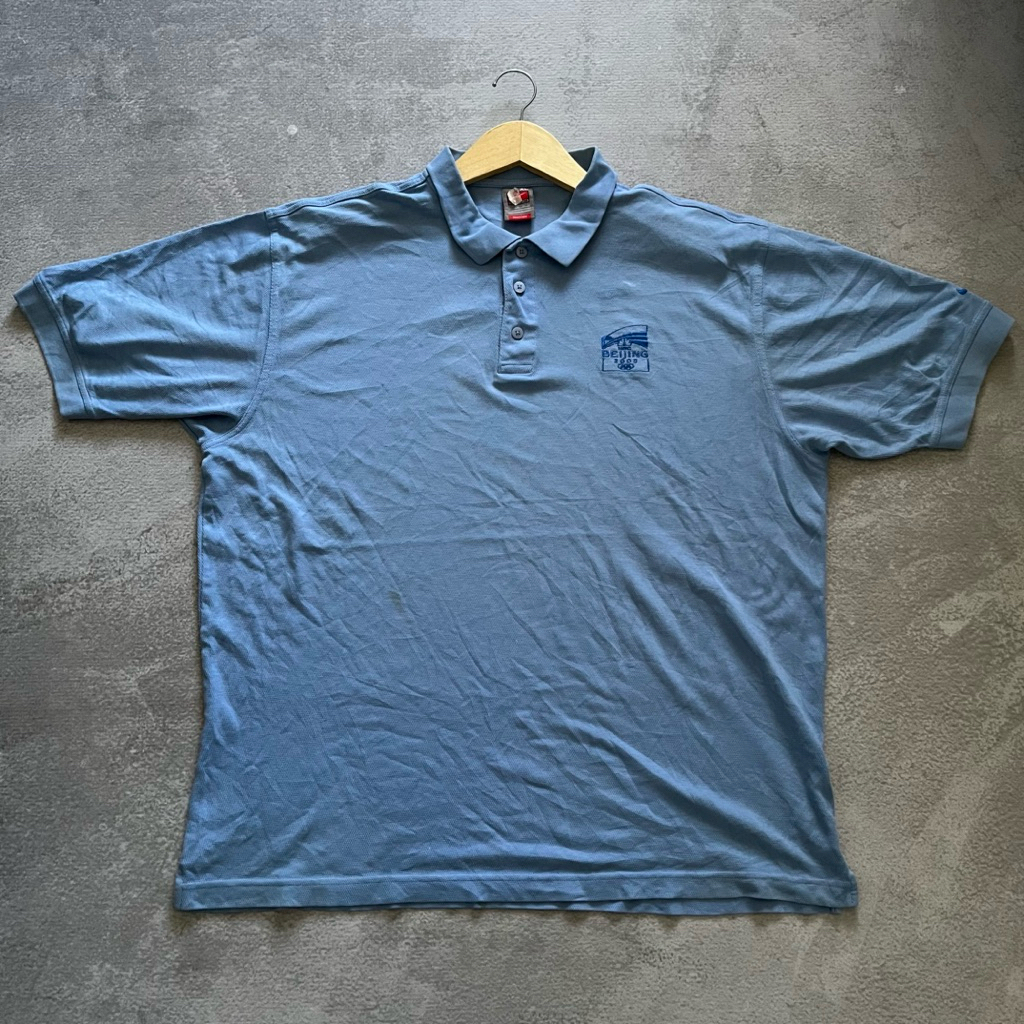 เสื้อโปโลวินเทจ by ทัพพี โอลิมพิade beijing 2008 ป้ายงานครบ