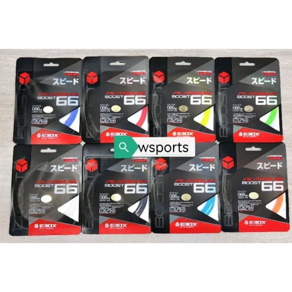 สายแบดมินตัน EBOX PLATINUM BOOST 66 ดั้งเดิม