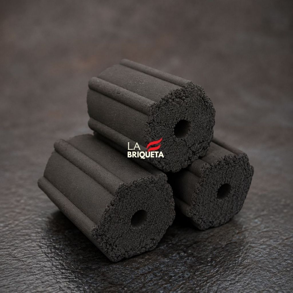 PREMIUM EXPORT GRADE LA COCONUT SHELL CHARCOAL BRIQUETTE | 1 กิโลกรัม