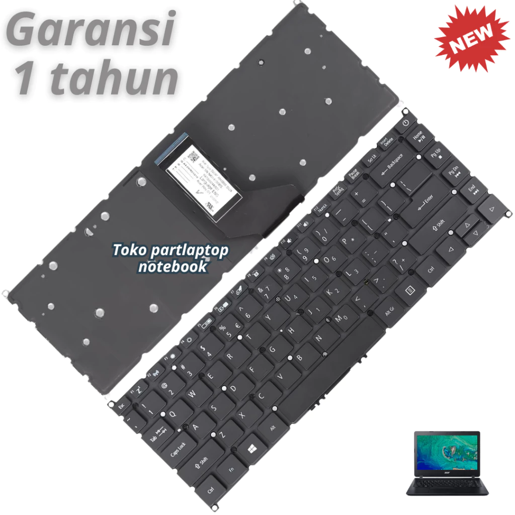 คีย์บอร์ด Acer Aspire A314/A314-21/A314-31/A314-32/A314-33/A314-41 thumbnail 9
