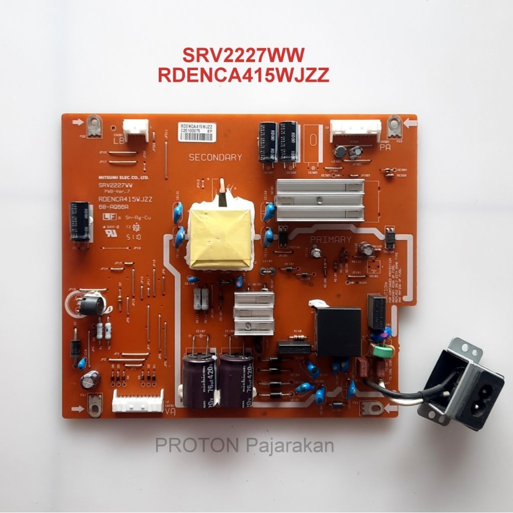 PSU LED TV Sharp LC-19LE520MLC-19LE520M-RD LC-22LE520M-BK LC 19LE520M RD 22LE520M BK แหล่งจ่ายไฟ Mit