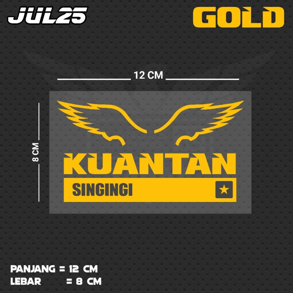 สติกเกอร์ตัดด้วยการเย็บ KUANTAN WRITING | JUL25 RU