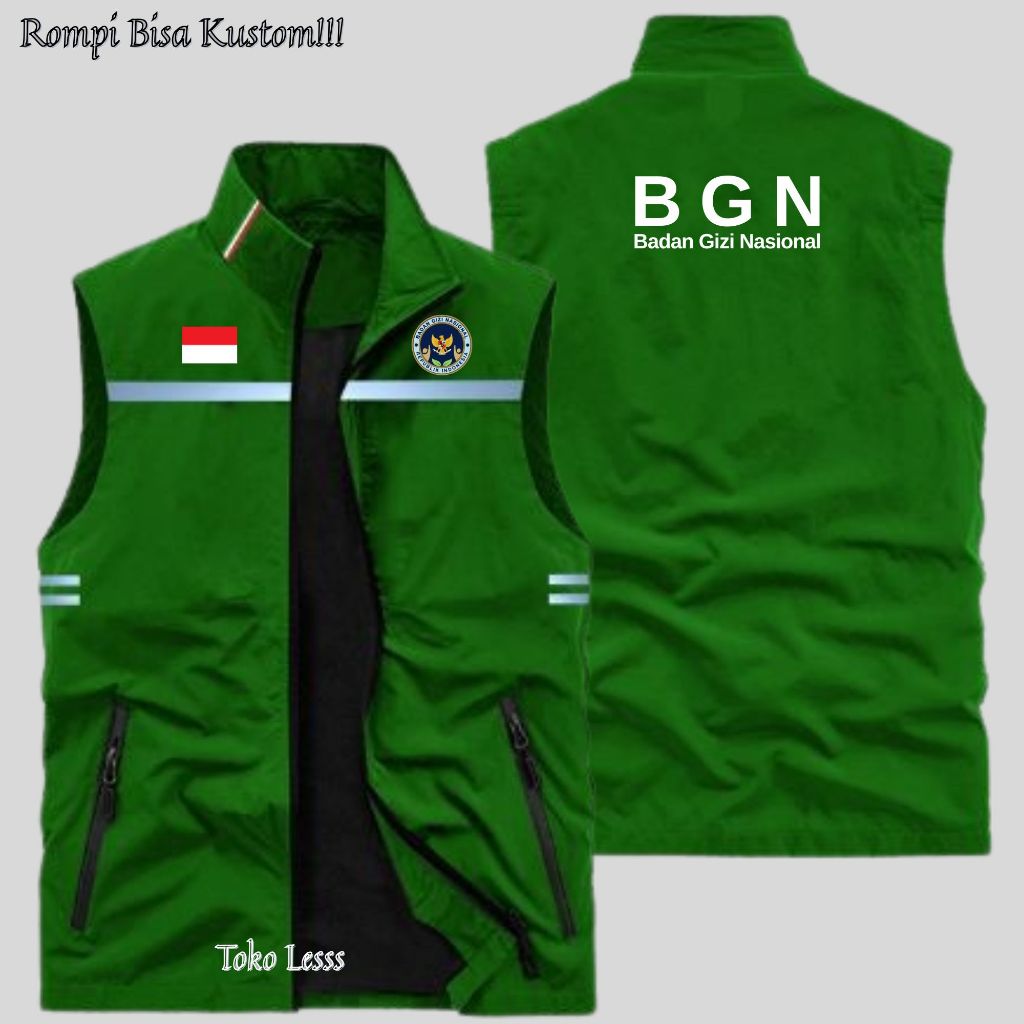 เสื้อกั๊ก SPPG BGN, เสื้อกั๊กกระจาย BGN, เสื้อกั๊กโลโก้พิมพ์ลายสกรีนต้นฉบับ