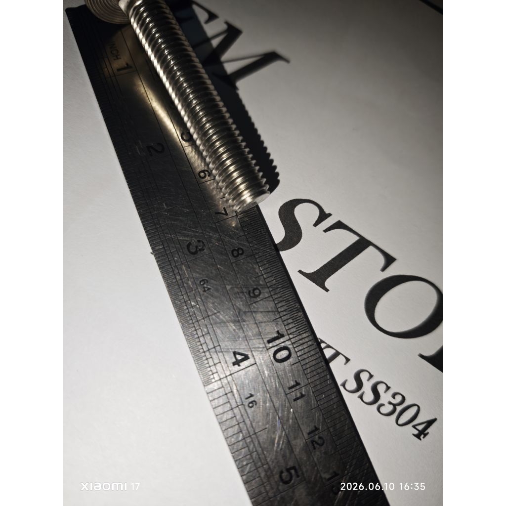 Bolt Cb M10 x 70 (7ซม.) สแตนเลส 304 THE A2-70