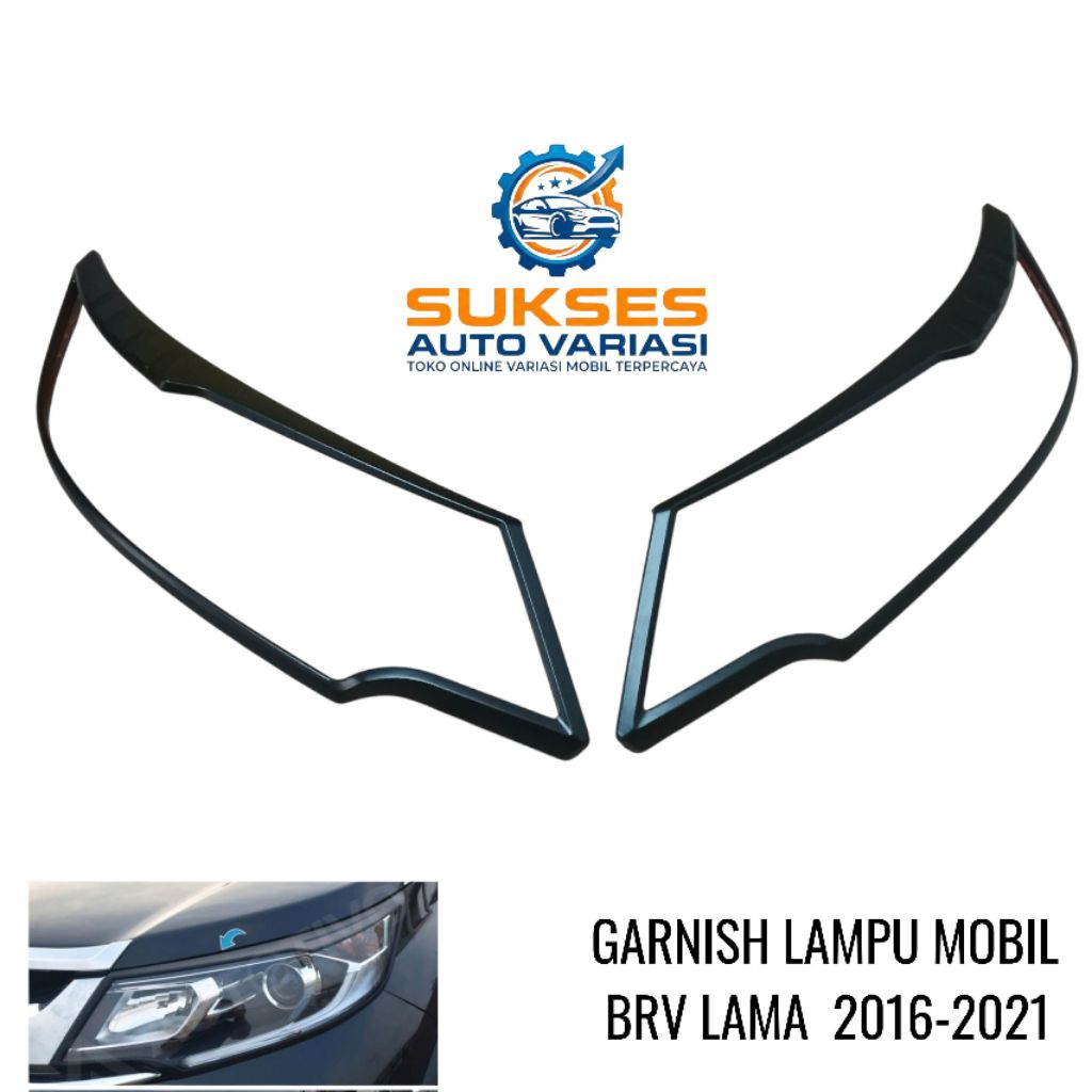 OLD HONDA BRV 2016-2021 BLACK HEADLIGHT GARNISH