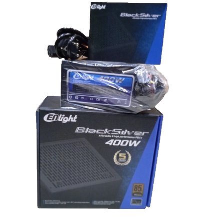 PSU Enlight 400W 85% ประสิทธิภาพสีบรอนซ์สีดําเงิน / PSU Enlight 450Watt Power Supply